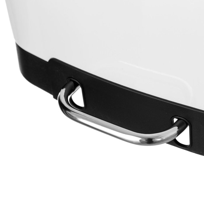 Cubo de basura Blanco Metal Polipropileno 12 L Cubo de basura Blanco Metal Polipropileno 12 L