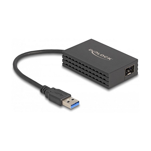 DeLOCK Adaptador USB Tipo-A a 1 x SFP LAN Gigabit Negro DeLOCK Adaptador USB Tipo-A a 1 x SFP LAN Gigabit Negro