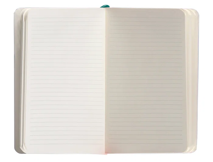 Antartik Cuaderno Tapa Blanda A6 Rayas Verde Aguamarina 100 Hojas 80gr FSC