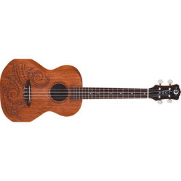 Luna Ukelele Tenor Tattoo Mahogany Con Funda