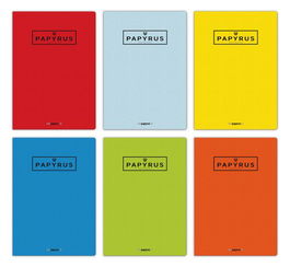 Libreta Papyrus A5+ 48H 90G Gofrada Cuadric.4X4 Col.Sur. (Set de 10)