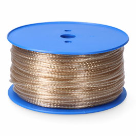 Edm Cable de acero revestido PVC oro, calibre 4 mm x 175 m