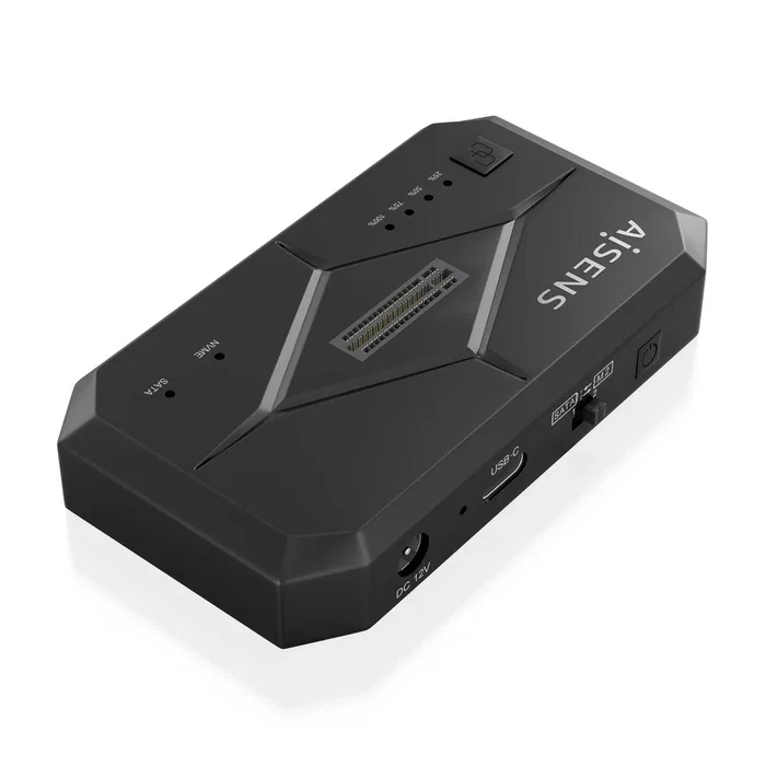Aisens ASDS-M2SATA04B Estación de Docking para SATA 2.5/3.5 y M.2 NVMe