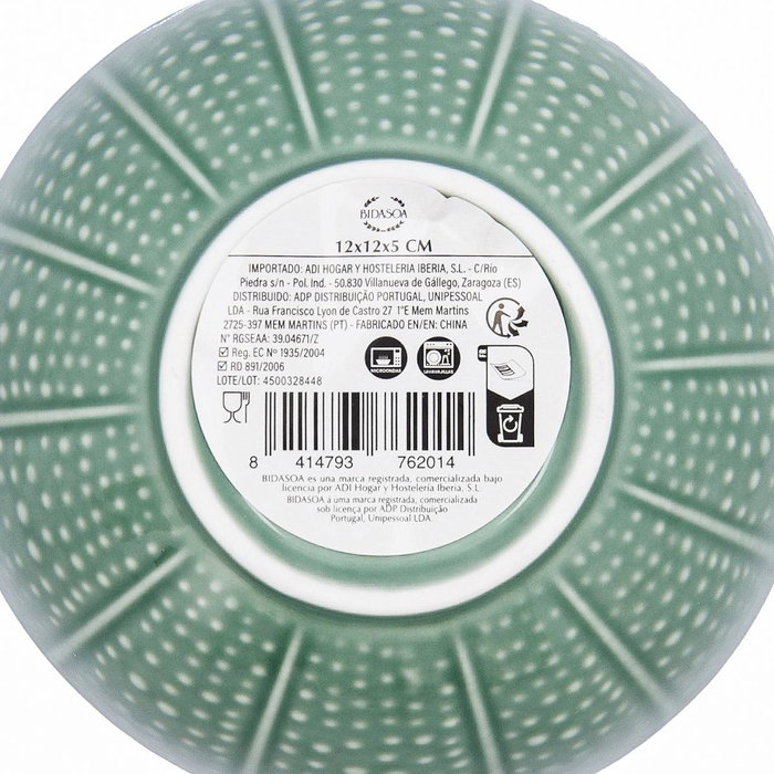 Bidasoa Bol Porcelana Aura Stela Verde 12x12x5 cm (6 Unidades) Bidasoa Bol Porcelana Aura Stela Verde 12x12x5 cm (6 Unidades)