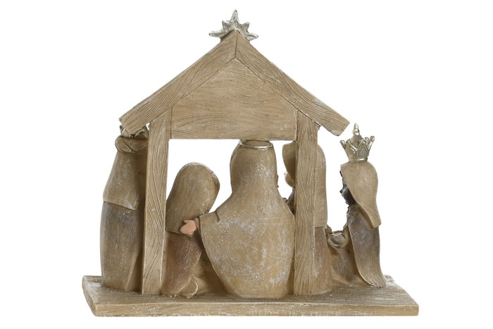 DKD Home Decor Nacimiento de Resina Pack de 2, Surtido