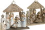 DKD Home Decor Nacimiento de Resina Pack de 2, Surtido