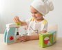 KioKids Batidora Procesadora de Alimentos de Madera con Vaso, Harina y Azúcar