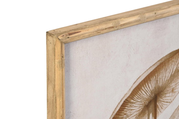 DKD Home Decor Cuadro Cristal Bambú 50x2,8x70 Setas (Set de 2)