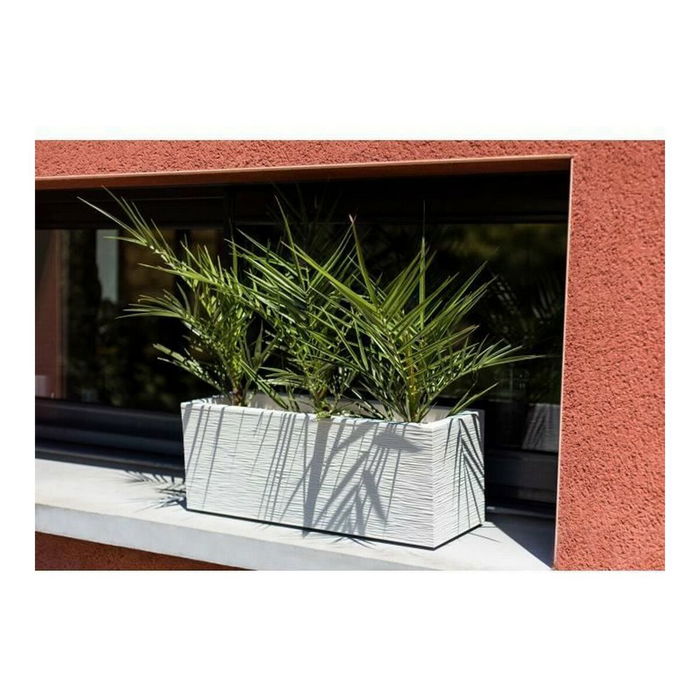 EDA PLASTIQUE Balconniere Graphit Up Maceta 25 L 59 x 19.5 x 22.8 cm Blanco Encalado