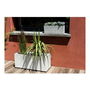 EDA PLASTIQUE Balconniere Graphit Up Maceta 25 L 59 x 19.5 x 22.8 cm Blanco Encalado