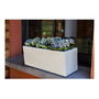 EDA PLASTIQUE Balconniere Graphit Up Maceta 25 L 59 x 19.5 x 22.8 cm Blanco Encalado