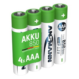 Ansmann Pilas recargables NiMH Micro AAA Type 850 800 mAh maxE (Pack de 4)
