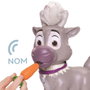 Jakks Pacific Muñeco Sven Interactivo de Disney Frozen, Set de Cuidado con Sonidos, 22 cm, PVC, Pilas AAA Incluidas