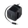 Intenso W65ACIC Cargador de Pared 65W GaN con Cable USB-C Retráctil y 2 Puertos Adicionales (USB-C + USB-A) Negro - Tecnología PD 3.0/PPS