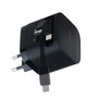 Intenso W65ACIC Cargador de Pared 65W GaN con Cable USB-C Retráctil Negro