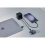 Intenso W65ACIC Cargador de Pared 65W GaN con Cable USB-C Retráctil Negro