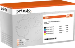 Prindo Basic Rainbow Value Pack Negro, Cian, Magenta, Amarillo