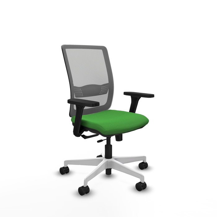 PIQUERAS Y CRESPO Silla de oficina Haches Verde y Gris con mecanismo Sincro/Traslack PIQUERAS Y CRESPO Silla de oficina Haches Verde y Gris con mecanismo Sincro/Traslack