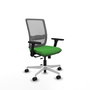 PIQUERAS Y CRESPO Silla de oficina Haches Verde y Gris con mecanismo Sincro/Traslack