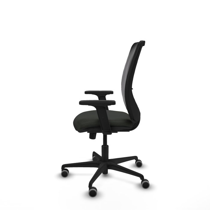 PIQUERAS Y CRESPO Silla de oficina Zulema con mecanismo Sincro y Brazos 2D - Negro