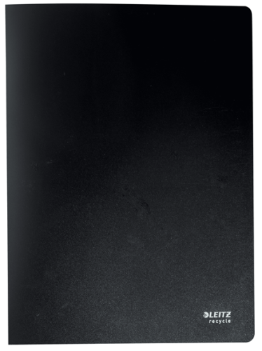 Leitz Carpeta Portafirmas Recycle Negro con 20 Fundas DIN A4 Leitz Carpeta Portafirmas Recycle Negro con 20 Fundas DIN A4