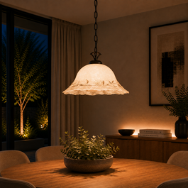 Ideal Lux Lámpara Colgante Estilo Clásico FOGLIA E27