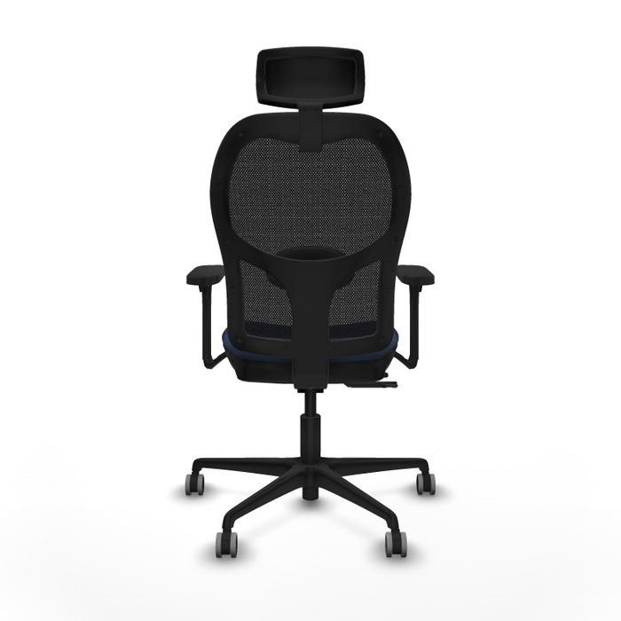 PIQUERAS Y CRESPO Silla de oficina Jorquera con Mecanismo Sincro/Traslack Azul marino y Negro