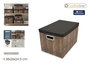 Inde Caja Multiusos de Cartón T/TNT Confortime, Dimensiones: 38 cm x 26 cm x 24.5 cm (Largo x Ancho x Alto) (12 Unidades)