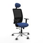 PIQUERAS Y CRESPO Silla de oficina Zulema con Mecanismo Sincro/Traslack, Azul Marino y Negro