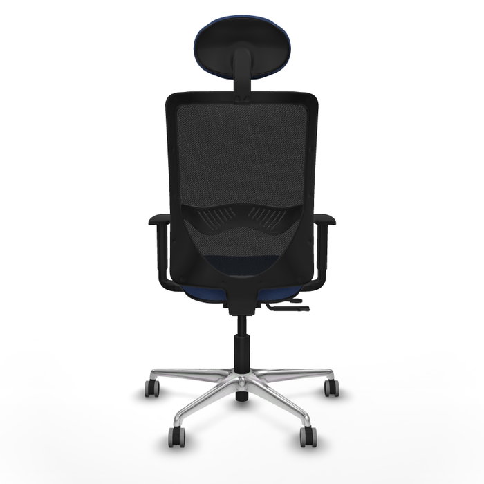 PIQUERAS Y CRESPO Silla de oficina Zulema con Mecanismo Sincro/Traslack, Azul Marino y Negro