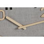 DKD Home Decor Set de 2 Relojes de Pared 3D Silenciosos en MDF Gris y Natural