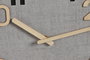 DKD Home Decor Reloj de Pared Loft Gris Natural MDF 30x30x5 cm (2 Unidades) 1x AA