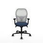 PIQUERAS Y CRESPO Silla de oficina Jorquera con mecanismo Sincro, Azul marino y Blanco