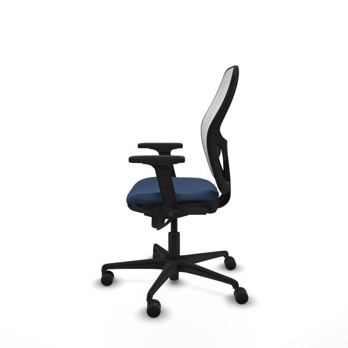 PIQUERAS Y CRESPO Silla de oficina Jorquera con mecanismo Sincro, Azul marino y Blanco PIQUERAS Y CRESPO Silla de oficina Jorquera con mecanismo Sincro, Azul marino y Blanco
