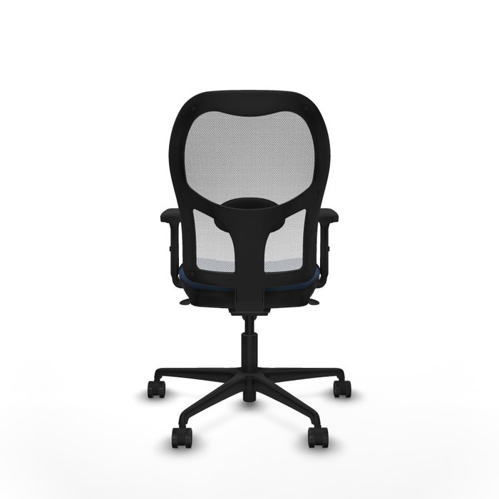 PIQUERAS Y CRESPO Silla de oficina Jorquera con mecanismo Sincro, Azul marino y Blanco PIQUERAS Y CRESPO Silla de oficina Jorquera con mecanismo Sincro, Azul marino y Blanco