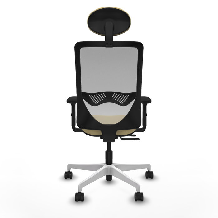 PIQUERAS Y CRESPO Silla de oficina Zulema con mecanismo Sincro/Traslack, Crema y Gris PIQUERAS Y CRESPO Silla de oficina Zulema con mecanismo Sincro/Traslack, Crema y Gris