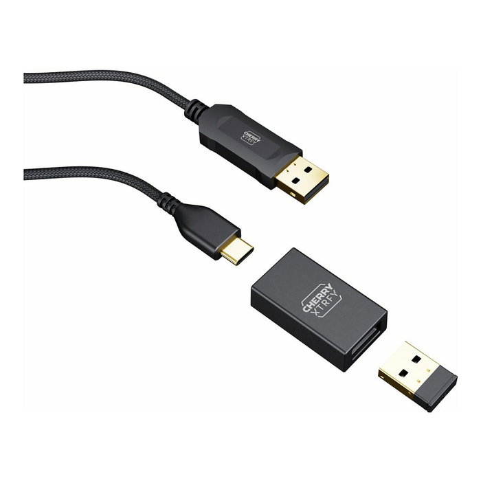 Cherry XTRFY M68 Wireless Ratón Inalámbrico Negro Turquesa 26000 DPI RF 2.4 GHz USB Tipo C