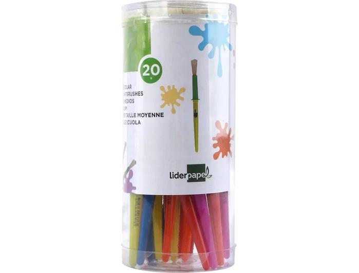 Liderpapel Pinceles escolares mediano
