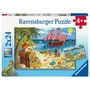 Ravensburger Set de 2 Puzzles Infantiles Piratas y Sirenas de 24 Piezas cada uno