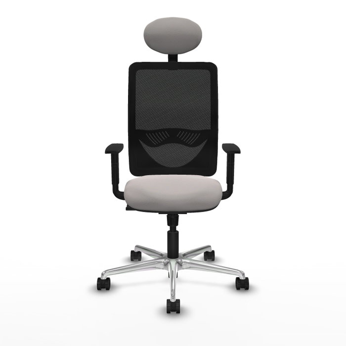 PIQUERAS Y CRESPO Silla de oficina Zulema con mecanismo Sincro, Blanco y Negro PIQUERAS Y CRESPO Silla de oficina Zulema con mecanismo Sincro, Blanco y Negro
