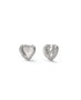 Guess Pendientes EARRINGS MON AMOUR JUBE04609JWRHT-U Gris