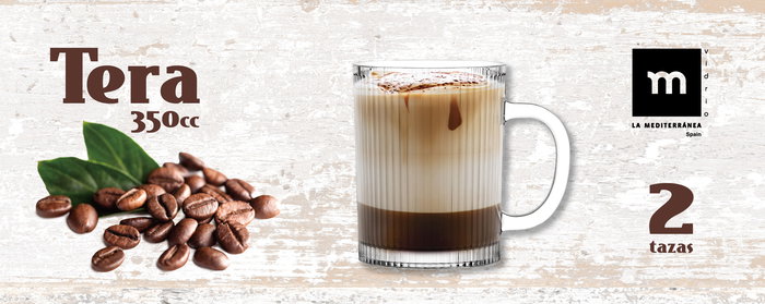 La Mediterranea Set 2 Mugs 350 ml Tera 8 cm x 10.5 cm x 11 cm (18 Cajas) La Mediterranea Set 2 Mugs 350 ml Tera 8 cm x 10.5 cm x 11 cm (18 Cajas)