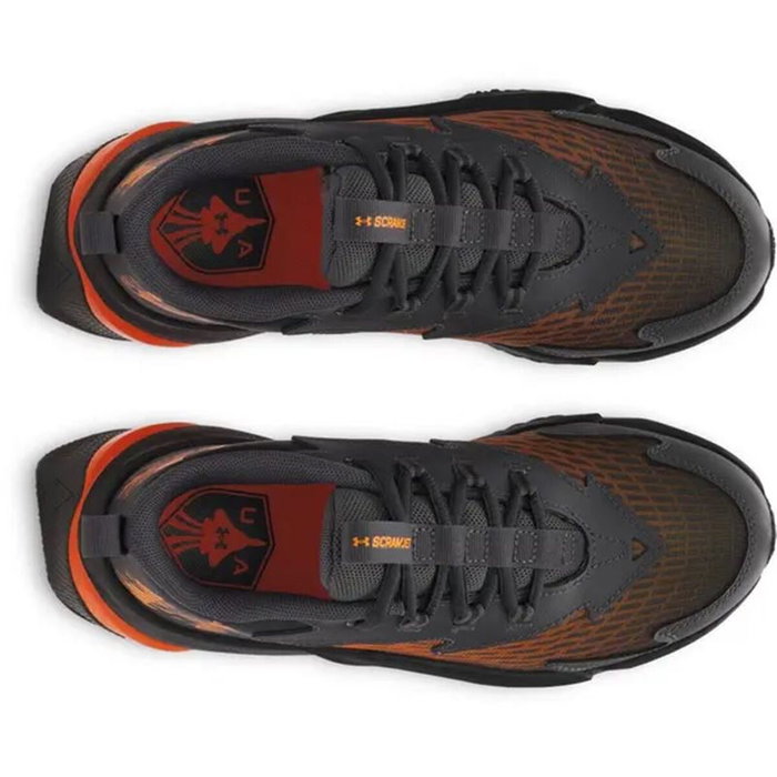 Zapatillas Deportivas Infantiles Under Armour Bgs Scramjet 7 Negro Naranja