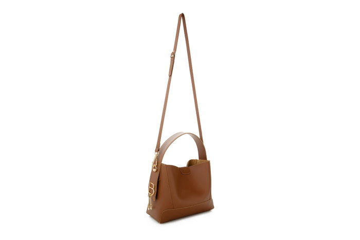 Lucky Bees Bolso Bandolera 925 Canela Piel de Polivinilo