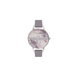 Olivia Burton Reloj Olivia OB16EM05 con Esfera Rosa y Correa Gris