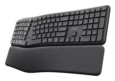 Trust Keyra Teclado Inalámbrico Ergonómico Multidispositivo Negro Trust Keyra Teclado Inalámbrico Ergonómico Multidispositivo Negro