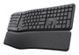 Trust Keyra Teclado Inalámbrico Ergonómico Multidispositivo Negro
