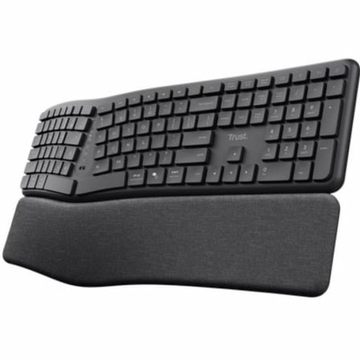 Trust Keyra Teclado Inalámbrico Ergonómico Multidispositivo Negro Trust Keyra Teclado Inalámbrico Ergonómico Multidispositivo Negro
