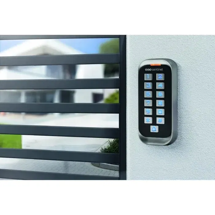 Scs Sentinel CodeAccess RFID Teclado de codificación con insignias 12V, resistente al agua IP68