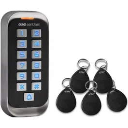 Scs Sentinel CodeAccess RFID Teclado de codificación con insignias 12V, resistente al agua IP68
